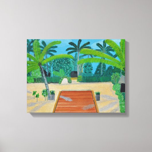 Maldivische canvas kunst (Voorkant)