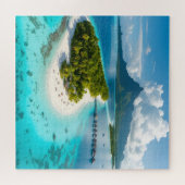 Maldivische eilanden legpuzzel (Horizontaal)