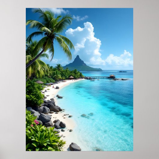 Maldivische eilanden poster (Voorkant)