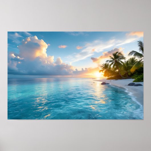 Maldivische eilanden poster (Voorkant)