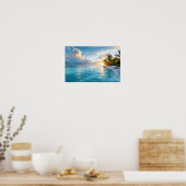 Maldivische eilanden poster (Keuken)