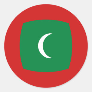 Maldivische Fisheye Vlag Sticker