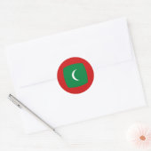 Maldivische Fisheye Vlag Sticker (Envelop)