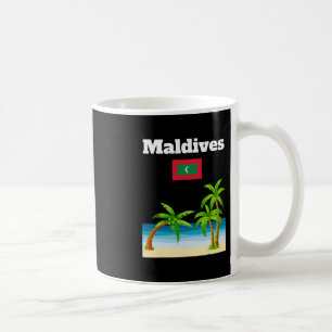 Maldivische Strandliefhebber Reis Souvenir Maldivi Koffiemok