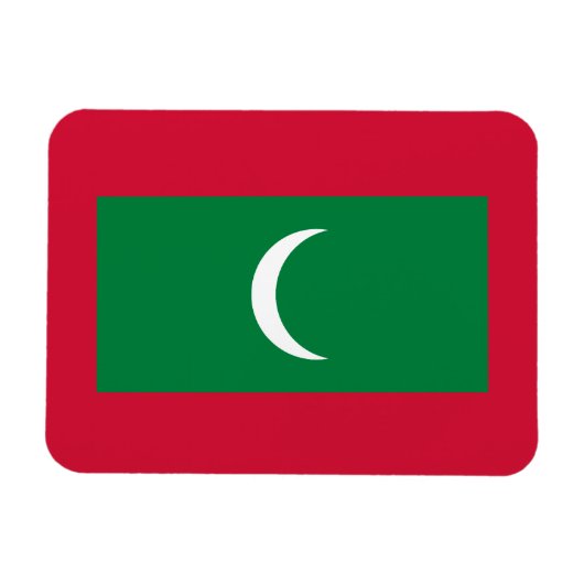 Maldivische vlag magneet (Horizontaal)