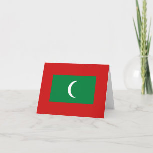 Maldivische Vlag Notitiekaart