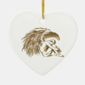 MALE ANGEL KERAMISCH ORNAMENT (Voorkant)