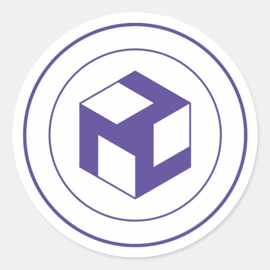 Male Antahkarana - Yang Antahkarana Ronde Sticker (Voorkant)