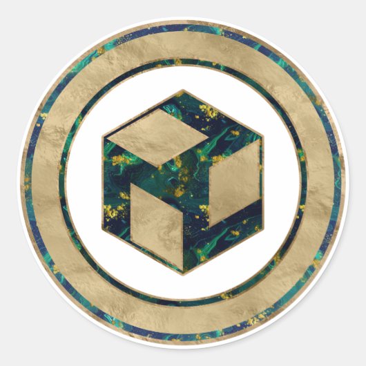 Male Antahkarana - Yang Antahkarana Ronde Sticker (Voorkant)