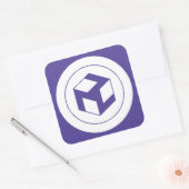 Male Antahkarana - Yang Antahkarana Vierkante Sticker (Envelop)