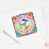 Male Antahkarana - Yang Antahkarana Vierkante Sticker (Envelop)