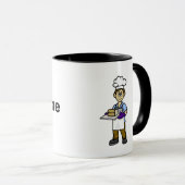 Male Baker Gepersonaliseerd Mug Mok (Voorkant rechts)