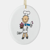 Male Baker Keramisch Ornament (Rechts)
