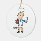 Male Baker Keramisch Ornament (Links)