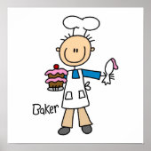 Male Baker Poster (Voorkant)