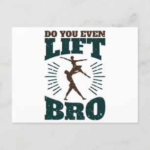 Male Ballet Dancer... doe je zelfs lift Bro. Briefkaart