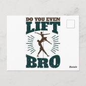 Male Ballet Dancer... doe je zelfs lift Bro. Briefkaart (Achterkant)