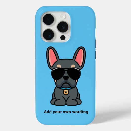 Male Blue Tan French Bulldog Case-Mate iPhone Case (Achterkant)
