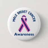 Male Breast Cancer Ronde Button 5,7 Cm (Voorkant)