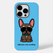 Male Brown Tan French Bulldog Case-Mate iPhone Case (Achterkant)