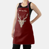 Male bruine deer hoofd gezicht Grote Antlers Bourg Schort (Insitu)