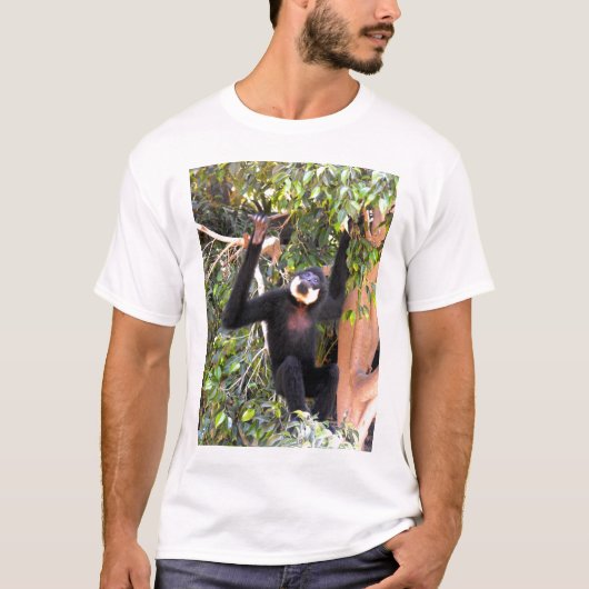 Male Buff kekte gibbon T-shirt (Voorkant)