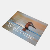 Male Canvasback Duck Deurmat (Schuin)