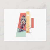 MALE CYCLIST BRIEFKAART (Voorkant)