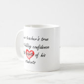 Male Dance Teacher Overweging Gift  | Vertrouwen Koffiemok (Voorkant links)