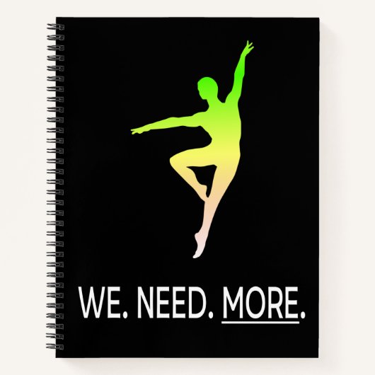 Male Dancer Awareness II Personalized Notitieboek (Voorkant)
