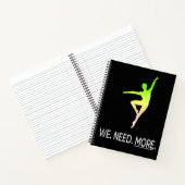 Male Dancer Awareness II Personalized Notitieboek (Binnen)