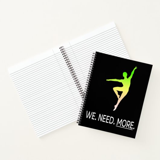 Male Dancer Awareness II Personalized Notitieboek (Binnen)