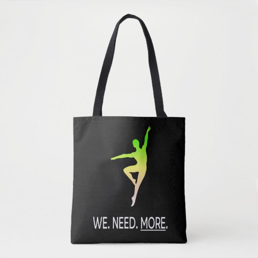 Male Dancer Awareness II Personalized Tote Bag (Voorkant)