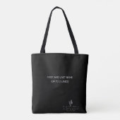 Male Dancer Awareness II Personalized Tote Bag (Achterkant)