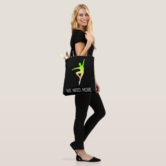 Male Dancer Awareness II Personalized Tote Bag (Op model)