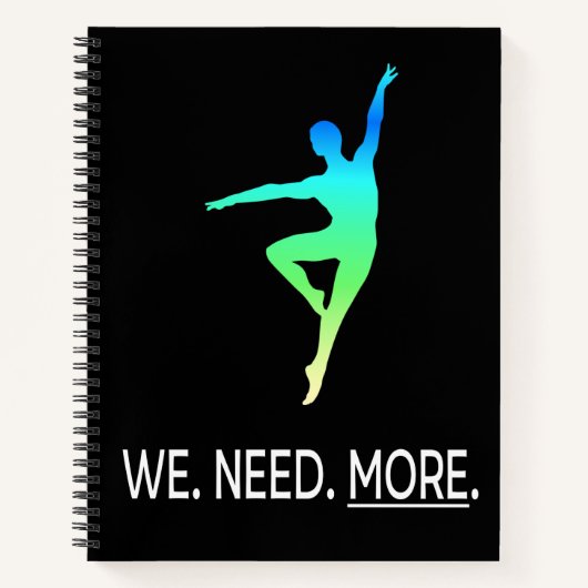 Male Dancer Awareness III Personalized Notitieboek (Voorkant)