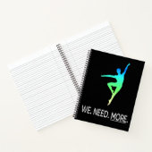 Male Dancer Awareness III Personalized Notitieboek (Binnen)