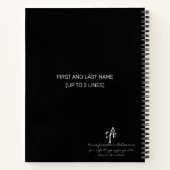 Male Dancer Awareness III Personalized Notitieboek (Achterkant)