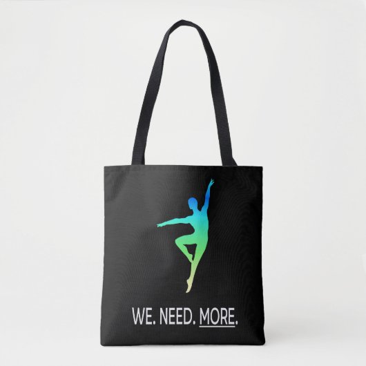 Male Dancer Awareness III Personalized Tote Bag (Voorkant)