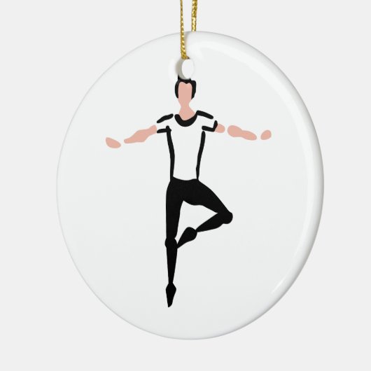 Male Dancer Keramisch Ornament (Links)
