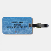 Male Diver Bagagelabel (Achterkant horizontaal)