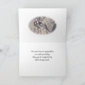 Male Downy Woodpecker 8843- aanpassen Kaart (Binnen)