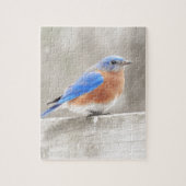 Male Eastern Bluebird Legpuzzel (Verticaal)