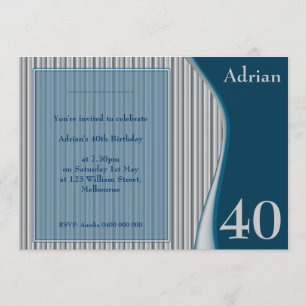 Male Elegant Invite Kaart