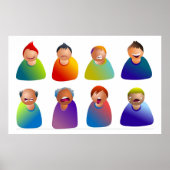 Male Emoticons Poster (Voorkant)