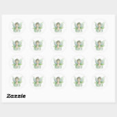 Male Fairy Classic ronde Sticker (Vel)