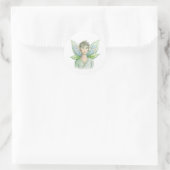 Male Fairy Classic ronde Sticker (Tas)