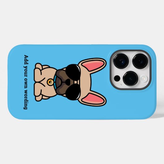 Male Fawn French Bulldog Hoesje-Mate iPhone Case (Achterkant (horizontaal))