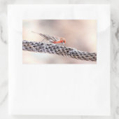 Male Finch Rechthoekige Sticker (Tas)