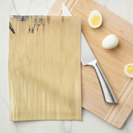 Male Gadwall Duck Theedoek (Quarter Fold)